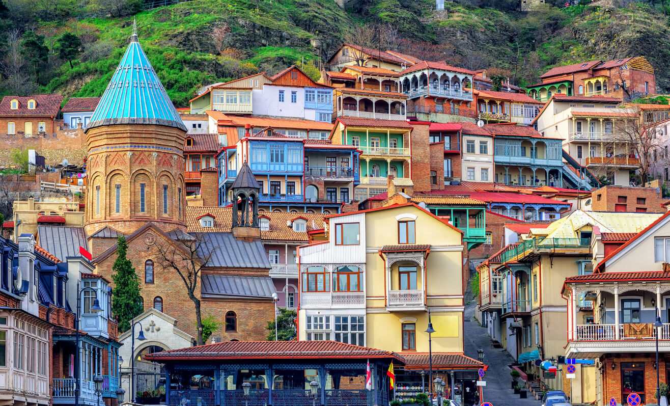 Buildings in Old Town, Tbilisi
